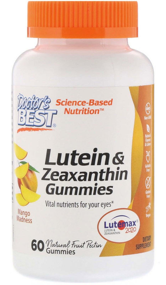 Doctor's Best Lutein & Zeaxanthin, Mango Madness - 60 gummies