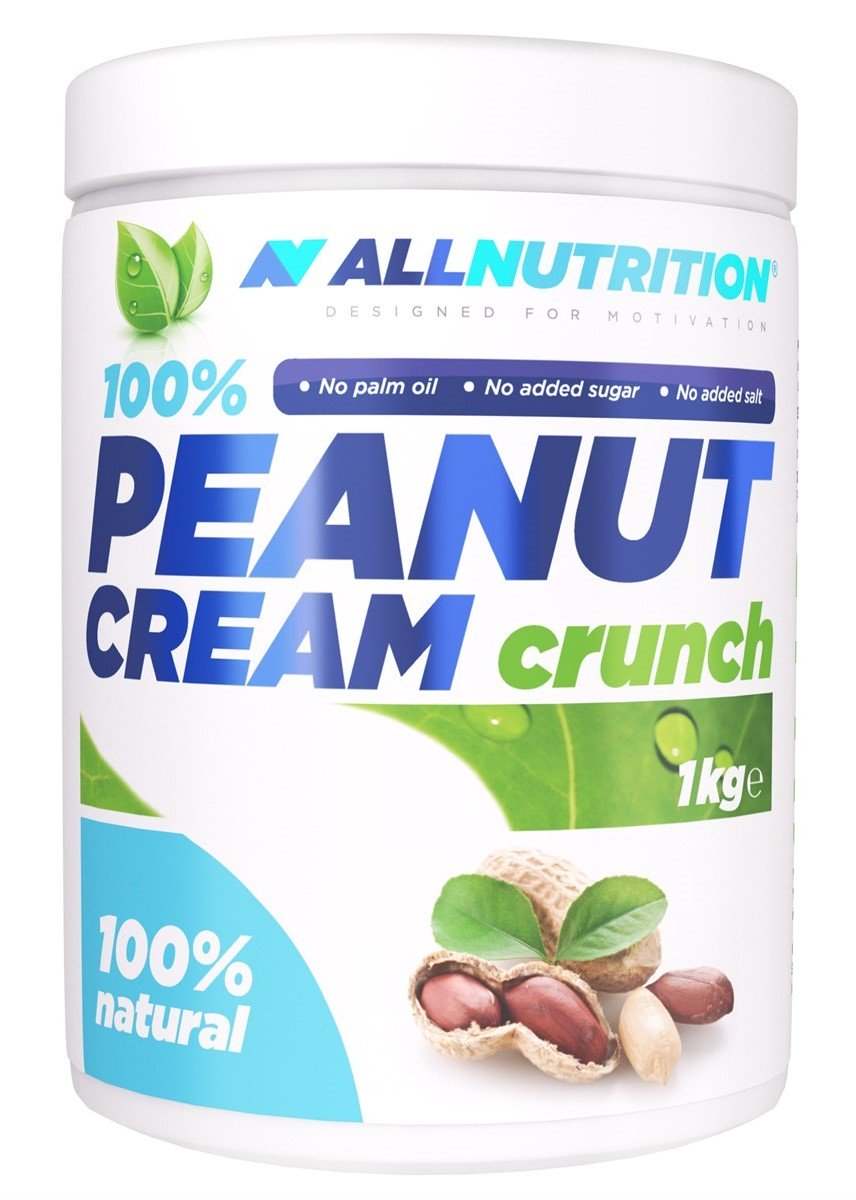 Allnutrition 100% Peanut Cream, Crunch - 1000 grams