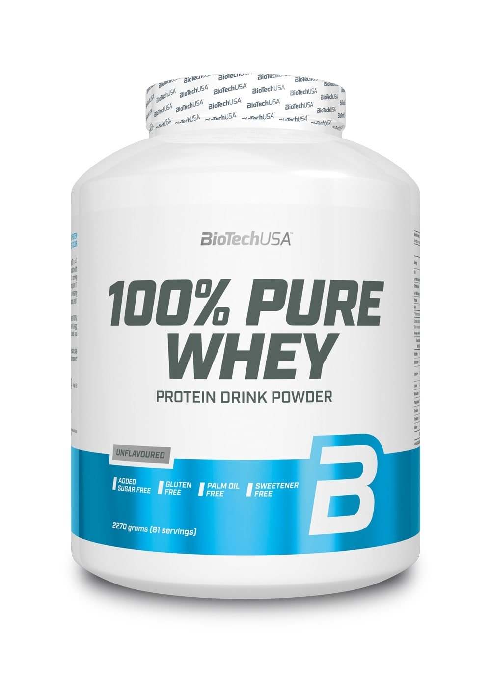 BioTechUSA 100% Pure Whey, Unflavoured - 2270 grams