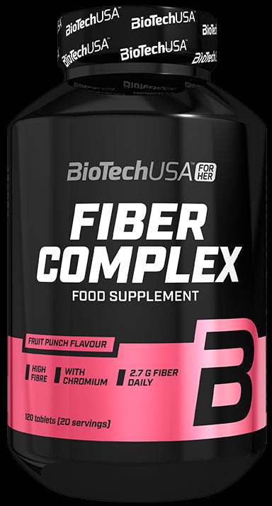 BioTechUSA Fiber Complex, Fruit Punch - 120 tablets