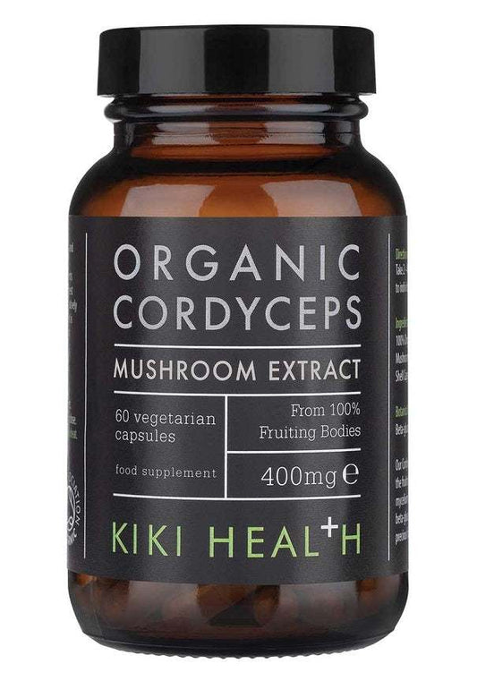 KIKI Health Cordyceps Extract Organic, 400mg - 60 vcaps