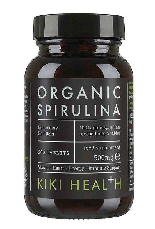 KIKI Health Spirulina Organic, 500mg - 200 tablets