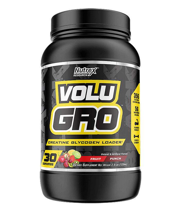 Nutrex Volu Gro, Fruit Punch - 1284 grams