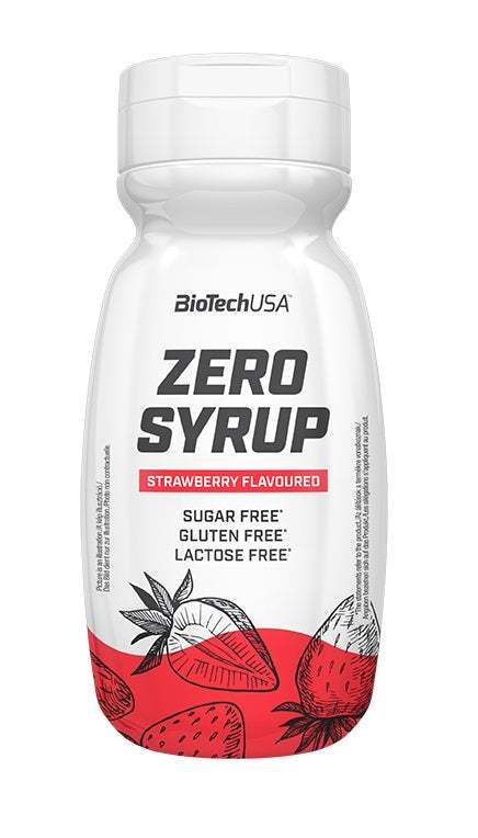 BioTechUSA Zero Syrup, Strawberry - 320 ml.