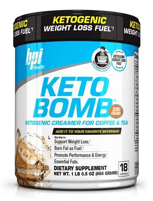 BPI Sports Keto Bomb, Caramel Macchiato - 468 grams