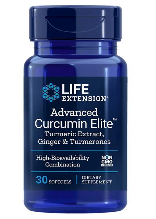 Life Extension Advanced Curcumin Elite Turmeric Extract, Ginger & Turmerones - 30 softgels