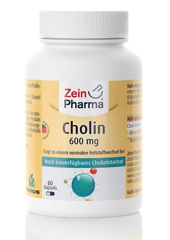 Zein Pharma Choline, 600mg - 60 caps