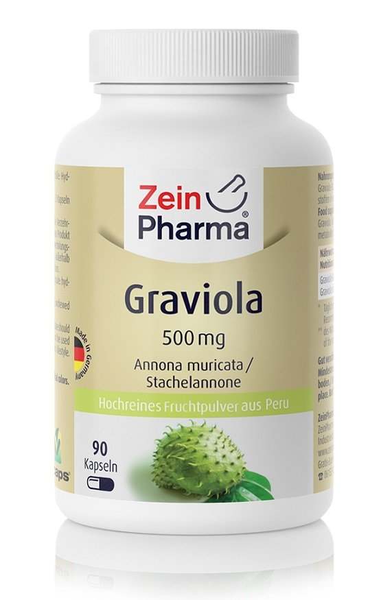 Zein Pharma Graviola, 500mg - 90 caps