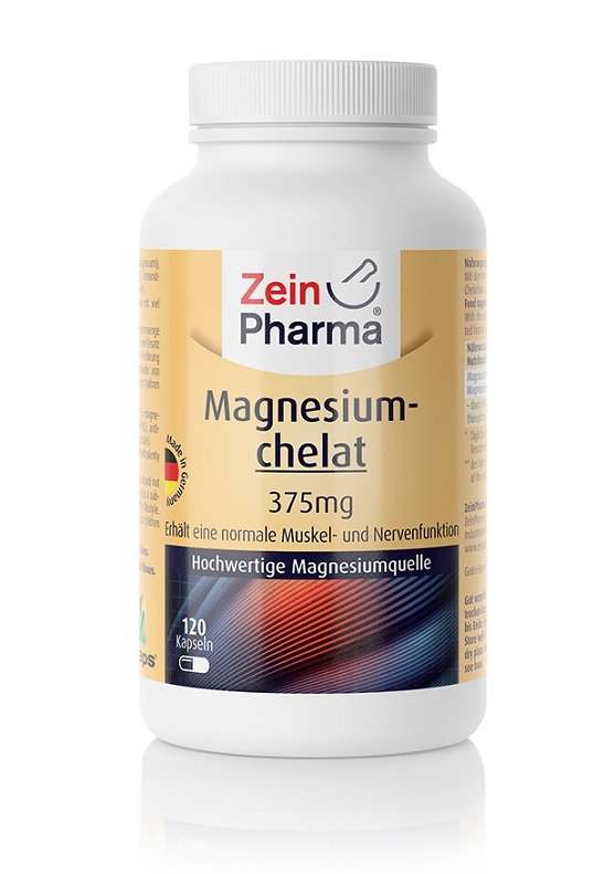 Zein Pharma Magnesium Chelate, 375mg - 120 caps