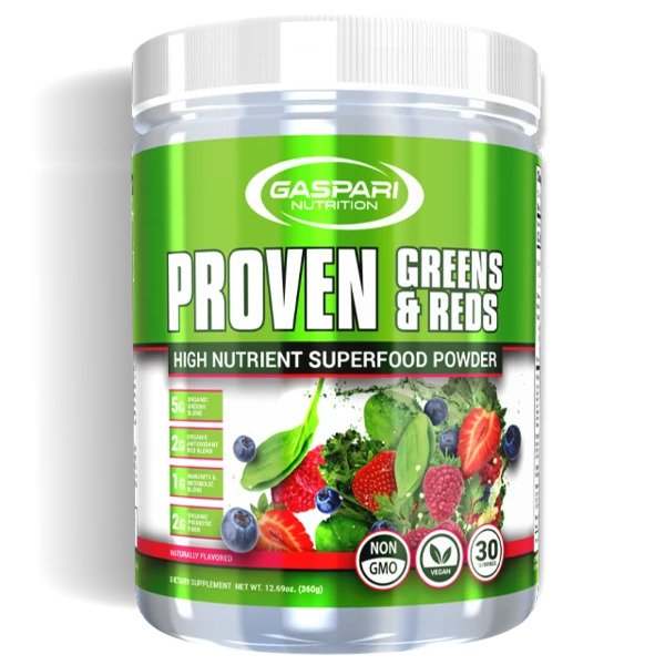 Gaspari Nutrition Proven Greens & Reds, Natural - 360 grams