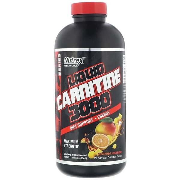 Nutrex Liquid Carnitine 3000, Orange Mango - 480 ml.