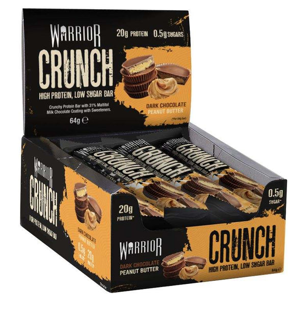 Warrior Crunch Bar, Dark Chocolate Peanut Butter - 12 bars