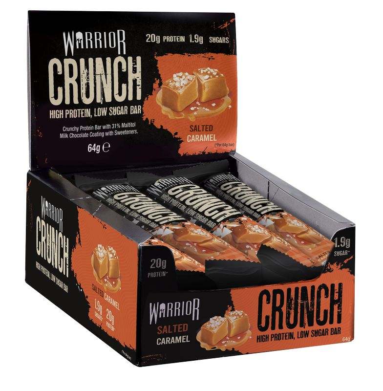 Warrior Crunch Bar, Salted Caramel - 12 bars