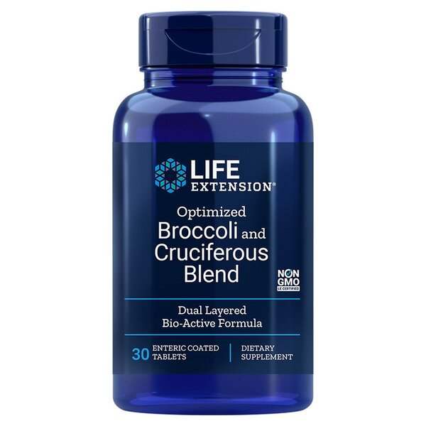 Life Extension Optimized Broccoli and Cruciferous Blend - 30 enteric coated tabs