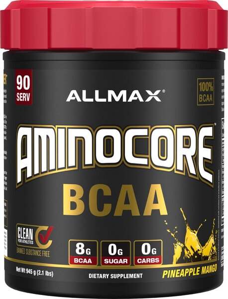 AllMax Nutrition Aminocore BCAA, Pineapple Mango - 945 grams