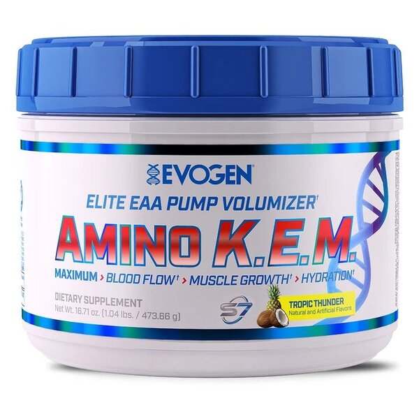 Evogen Amino K.E.M. EAA, Tropical Thunder - 464 grams