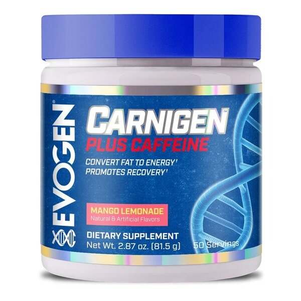 Evogen Carnigen Plus Caffeine, Mango Lemonade - 81 grams