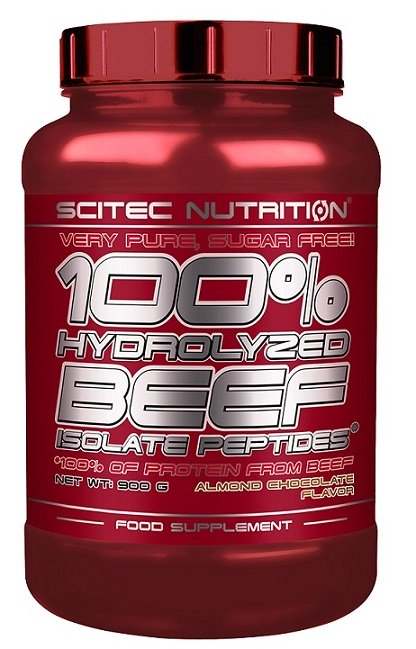 SciTec 100% Hydrolyzed Beef Isolate Peptides, Almond-Chocolate - 900 grams