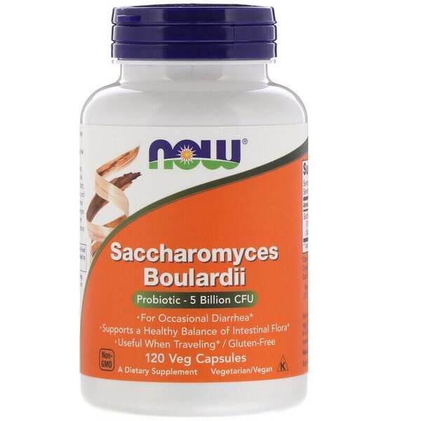 NOW Foods Saccharomyces Boulardii - 120 vcaps