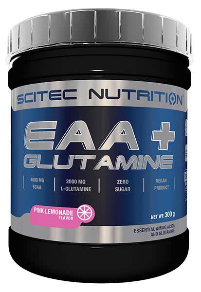 SciTec EAA + Glutamine, Pink Lemonade - 300 grams