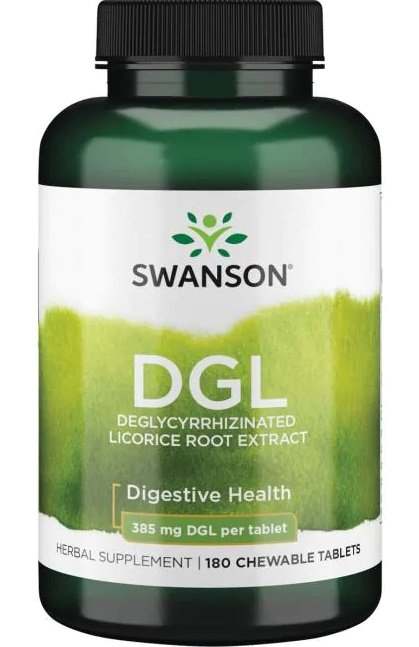 Swanson DGL, 385mg - 180 chewable tablets