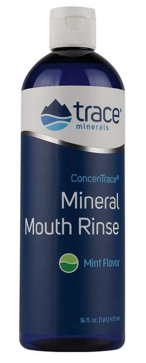 Trace Minerals ConcenTrace Mineral Mouth Rinse, Mint - 473 ml.