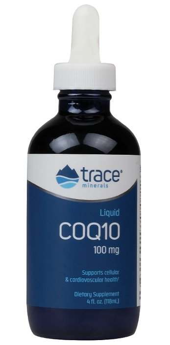 Trace Minerals Liquid CoQ10, 100mg - 118 ml.