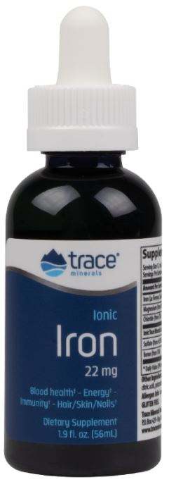 Trace Minerals Ionic Iron, 22mg - 56 ml.