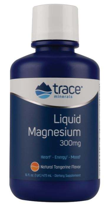 Trace Minerals Liquid Magnesium, 300mg - 473 ml.