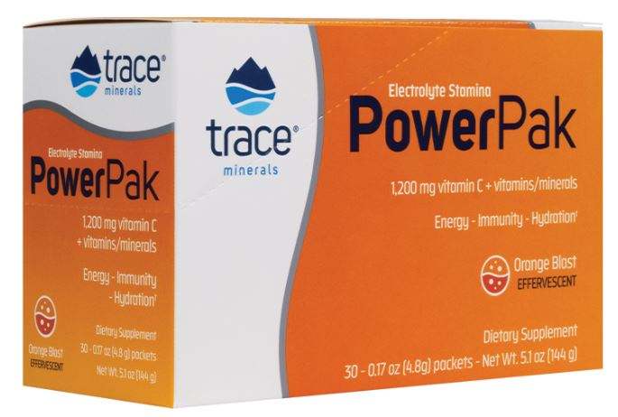 Trace Minerals Electrolyte Stamina Power Pak, Orange Blast - 30 packets