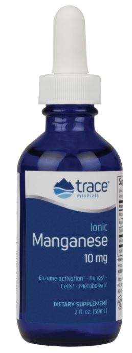 Trace Minerals Ionic Manganese, 10mg - 59 ml.