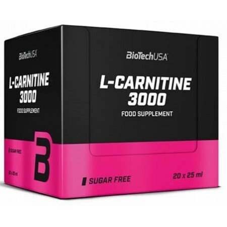 BioTechUSA L-Carnitine 3000, Lemon - 20 x 25 ml.