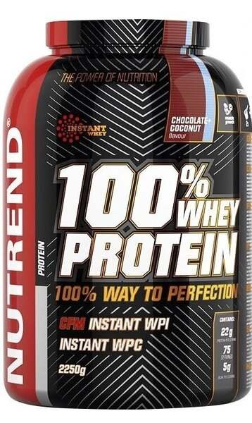 Nutrend 100% Whey Protein, Chocolate Coconut - 2250 grams