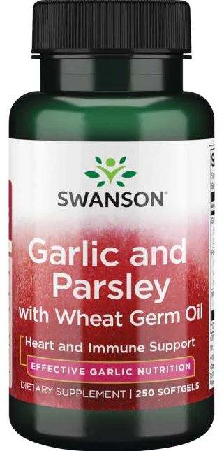 Swanson Garlic and Parsley with Wheat Germ Oil - 250 softgels