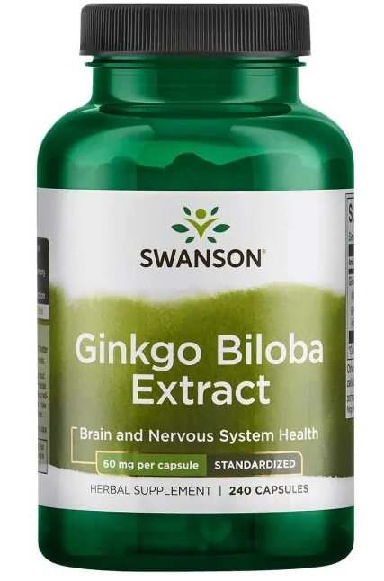 Swanson Ginkgo Biloba Extract, 60mg - 240 caps