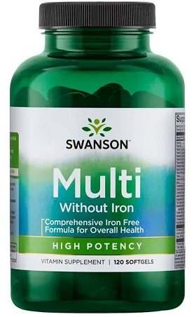 Swanson Multi Without Iron - 120 softgels