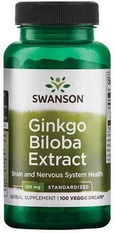 Swanson Ginkgo Biloba Extract, 120mg - 100 vcaps