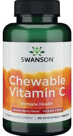 Swanson Chewable Vitamin C, Natural Cherry Flavour - 60 chewable tablets