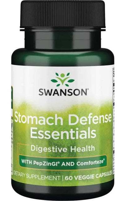 Swanson Stomach Defense Essentials with PepZinGI and Comforteze - 60 vcaps