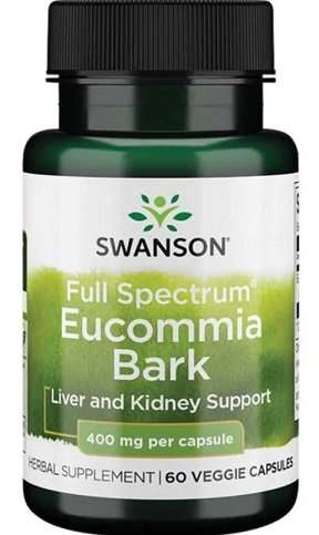 Swanson Full Spectrum Eucommia Bark, 400mg - 60 vcaps