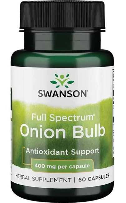 Swanson Full Spectrum Onion Bulb, 400mg - 60 caps