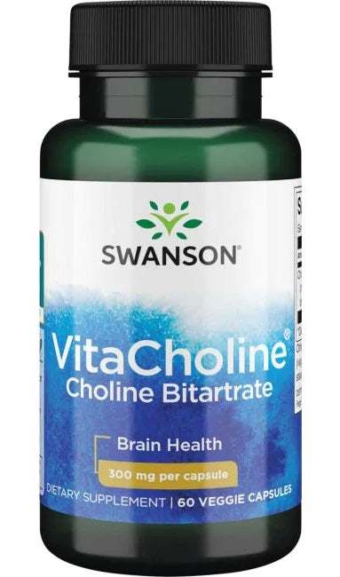 Swanson VitaCholine Choline Bitartrate, 300mg - 60 vcaps