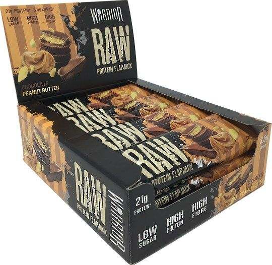 Warrior Raw Protein Flapjack, Chocolate Peanut Butter - 12 bars