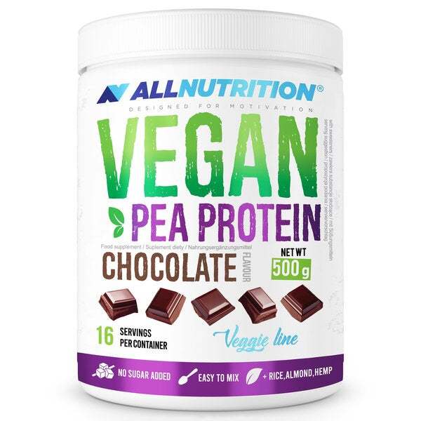 Allnutrition Vegan Pea Protein, Chocolate - 500 grams