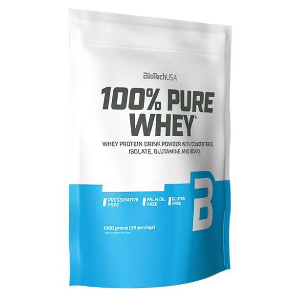 BioTechUSA 100% Pure Whey, Strawberry - 1000 grams