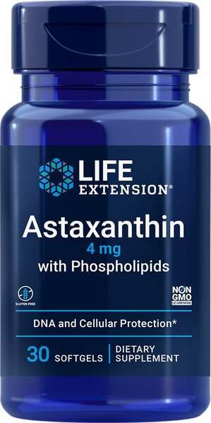 Life Extension Astaxanthin with Phospholipids, 4mg - 30 softgels