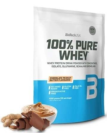 BioTechUSA 100% Pure Whey, Chocolate Peanut Butter - 1000 grams