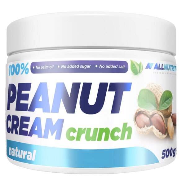 Allnutrition 100% Peanut Cream, Crunch - 500 grams