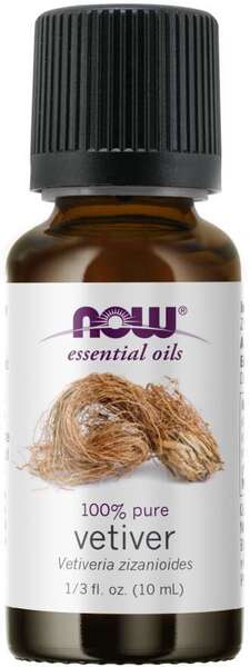 NOW Foods Essential Oil, Vetiver Oil - 10 ml.