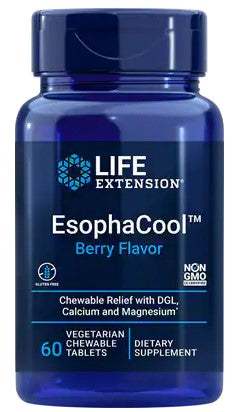 Life Extension EsophaCool, Berry (EAN 737870203360) - 60 vegetarian chewable tabs